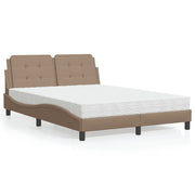 sengeramme uden madras Zadar 140x190 cm kunstlæder cappuccinofarvet
