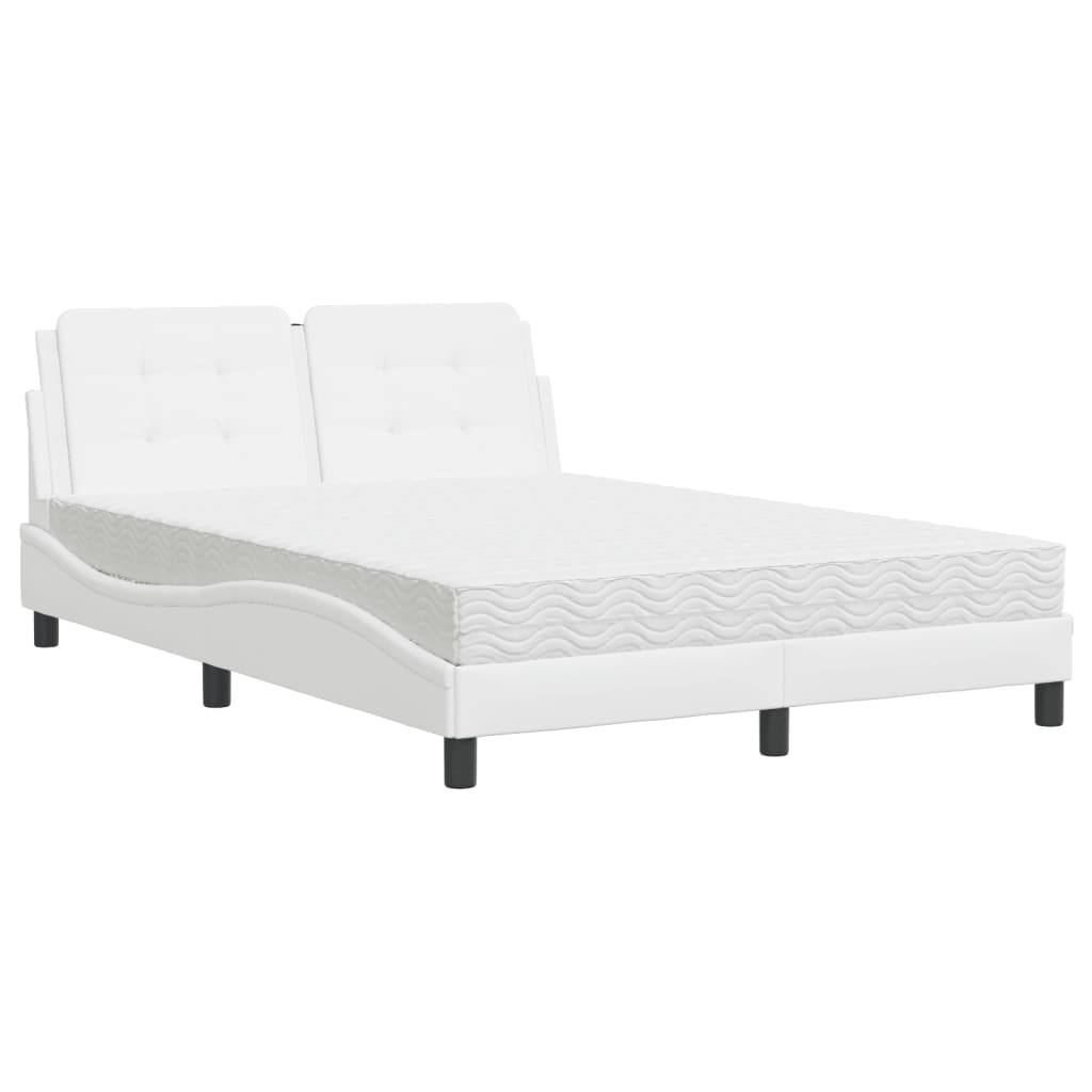 sengeramme uden madras Zadar 140x200 cm kunstlæder hvid