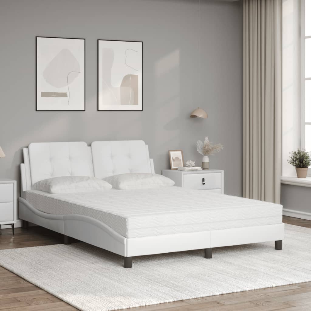 sengeramme uden madras Zadar 140x200 cm kunstlæder hvid