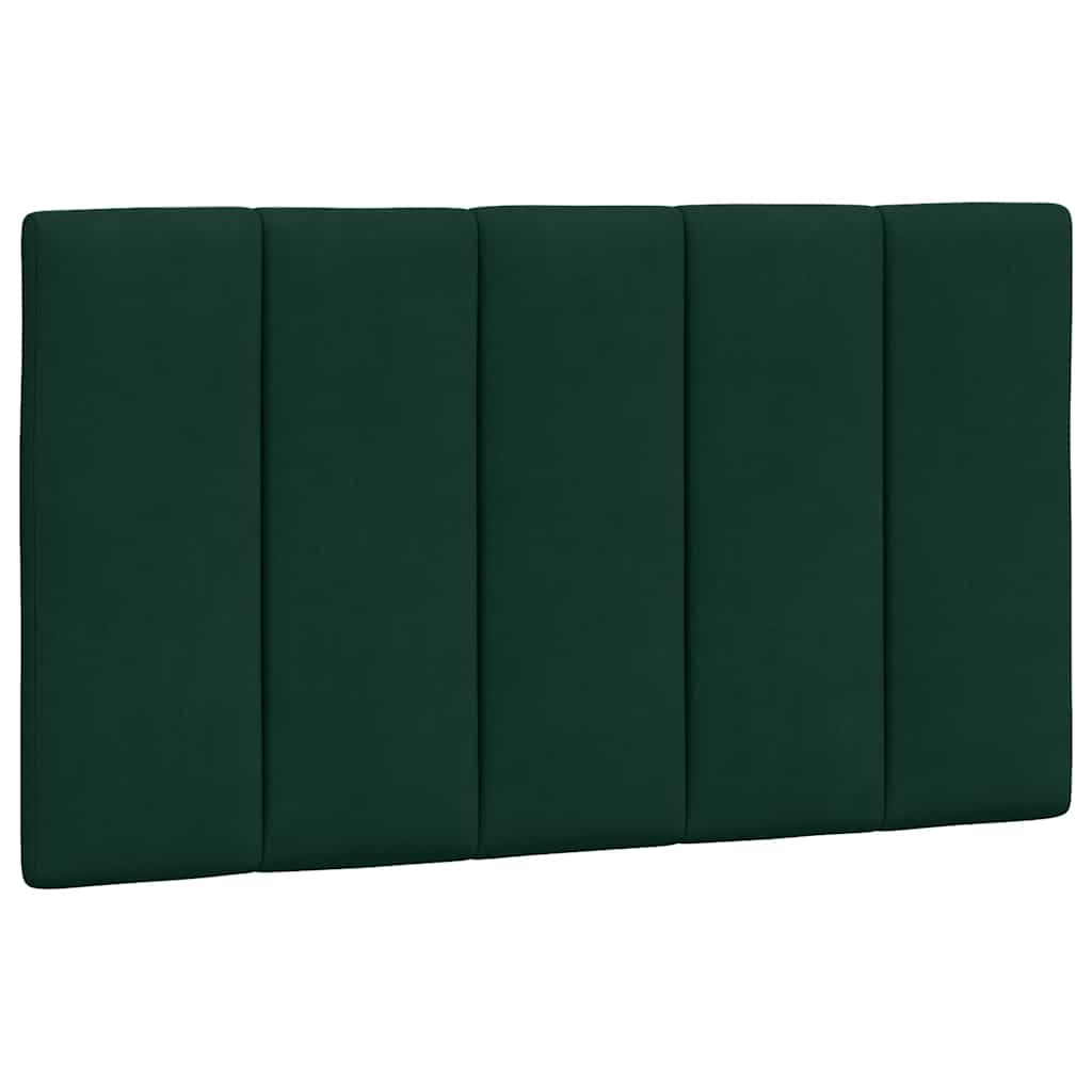 sengeramme med LED uden madras Hanko 90x190 cm velour mørkegrøn