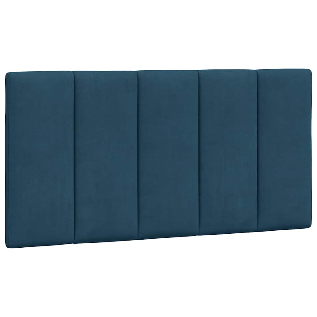 sengeramme med LED uden madras Hanko 100x200 cm velour blå