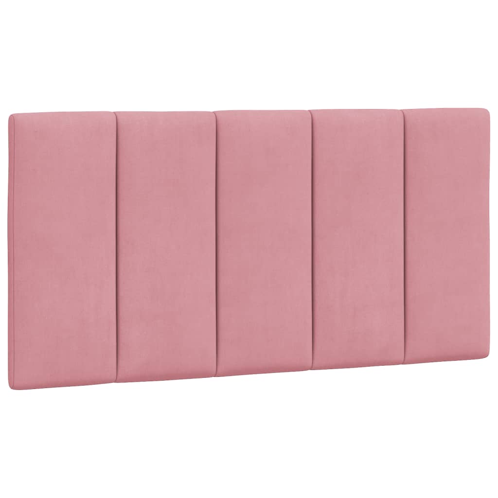 sengeramme med LED uden madras Hanko 100x200 cm velour pink