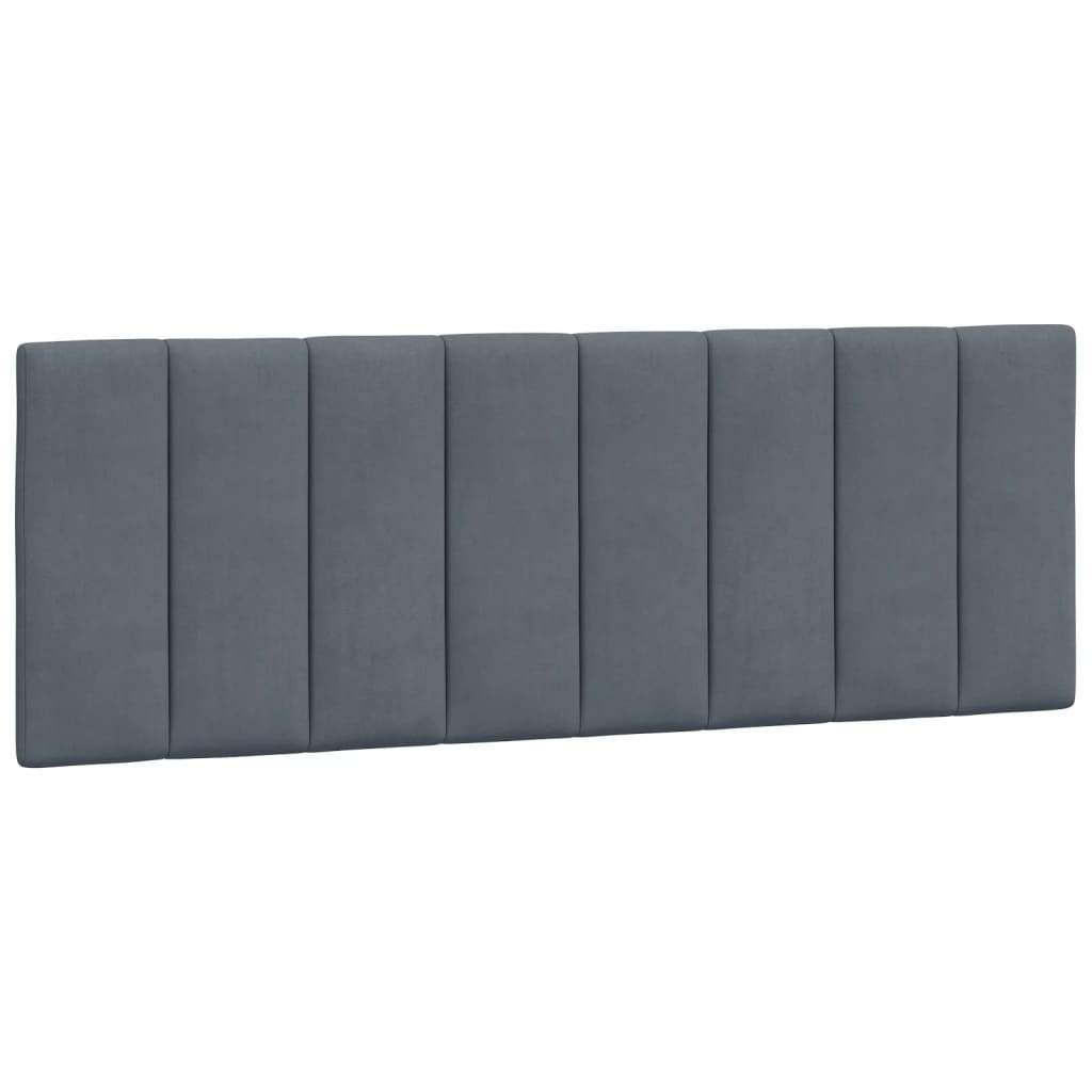 sengeramme med LED uden madras Hanko 120x200 cm velour mørkegrå