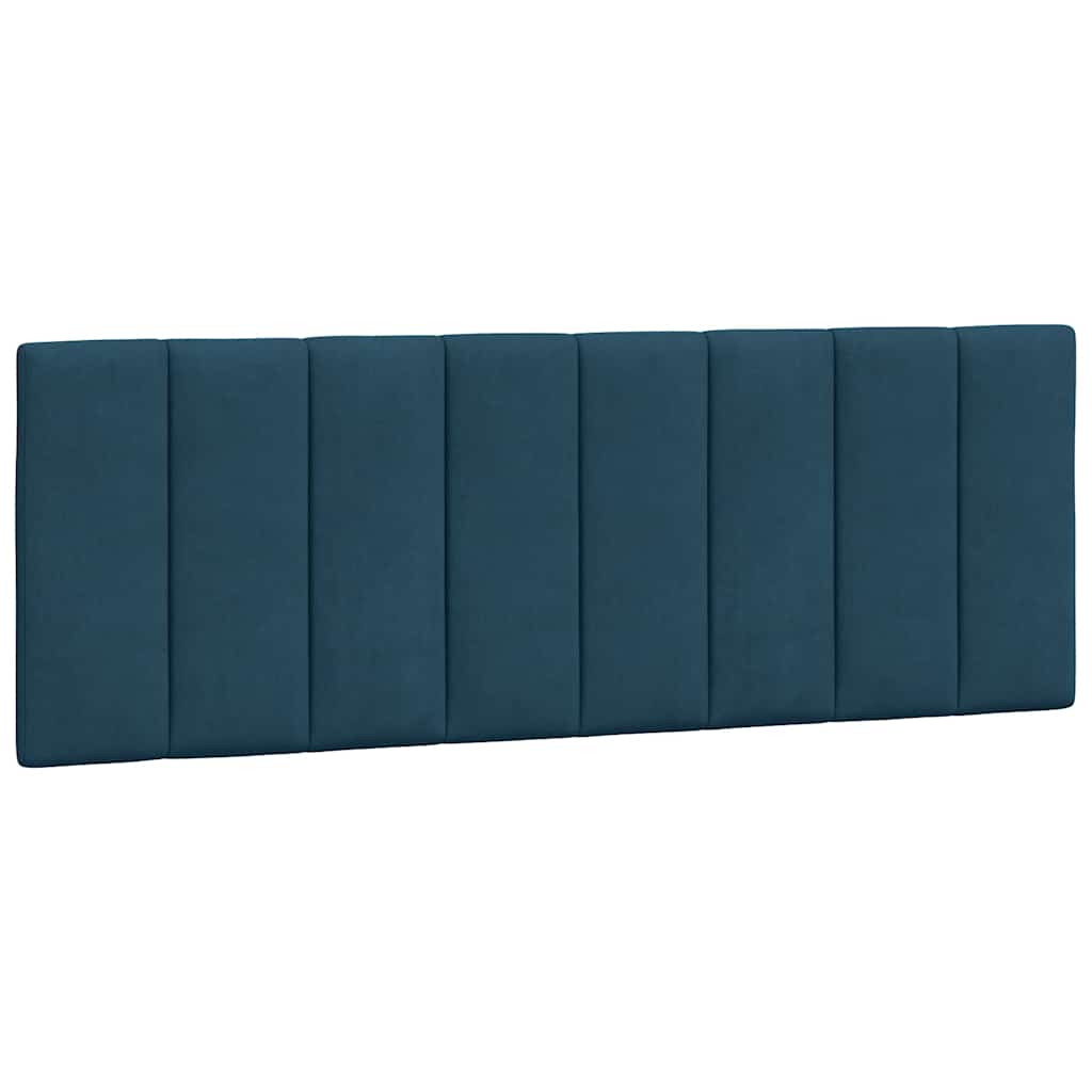 sengeramme med LED uden madras Hanko 120x200 cm velour blå
