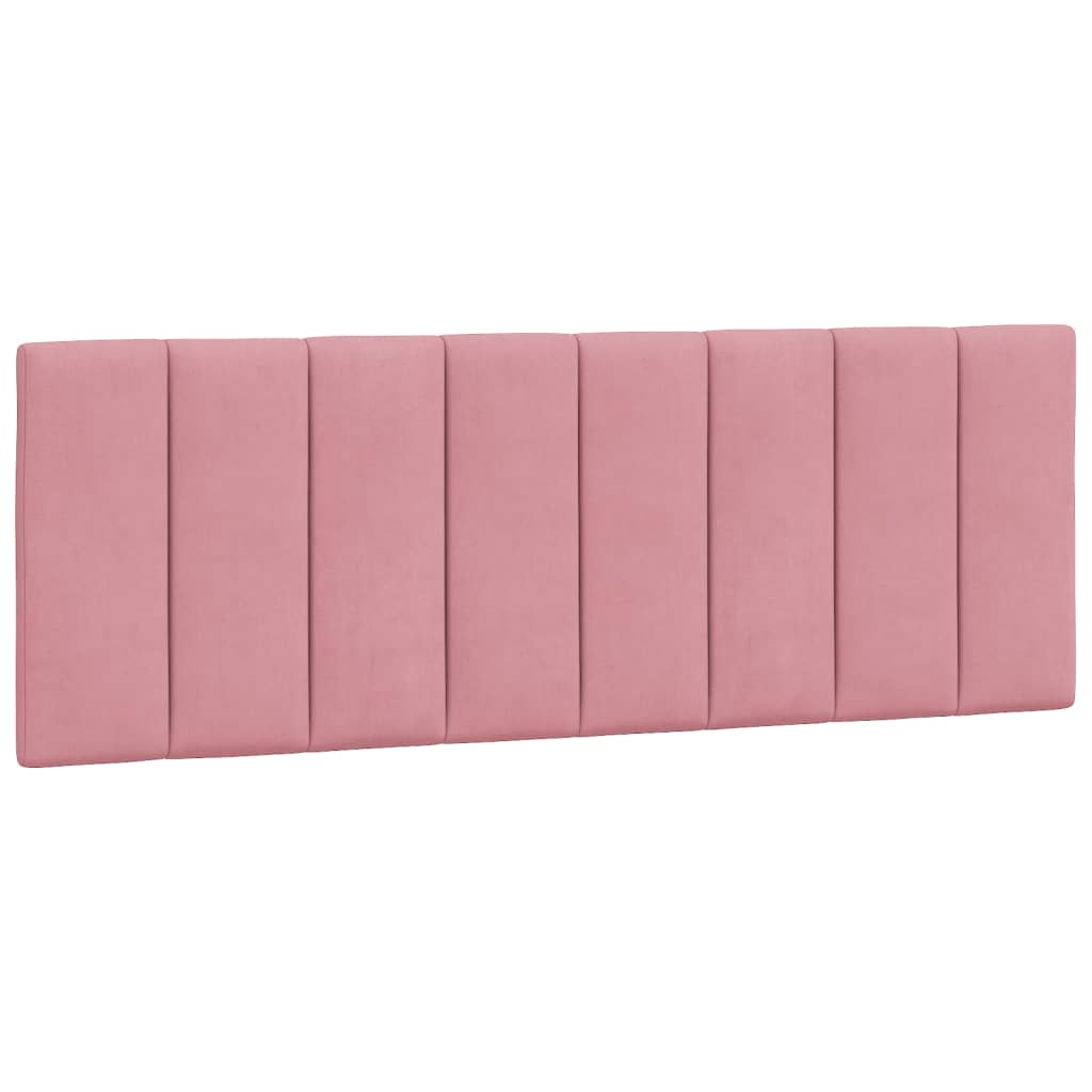 sengeramme med LED uden madras Hanko 120x200 cm velour pink