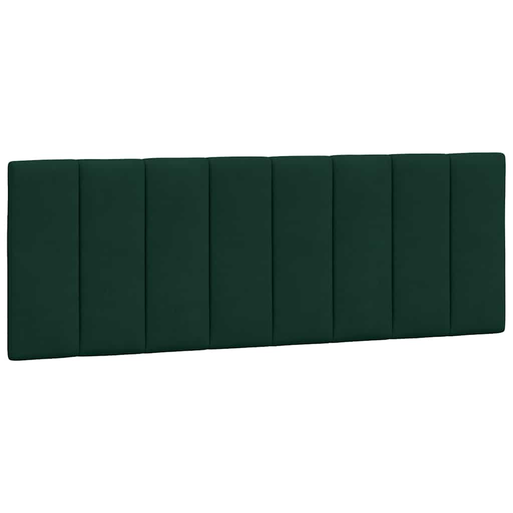 sengeramme med LED uden madras Hanko 140x190 cm velour mørkegrøn
