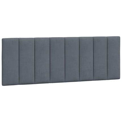 sengeramme med LED uden madras Hanko 140x200 cm velour mørkegrå