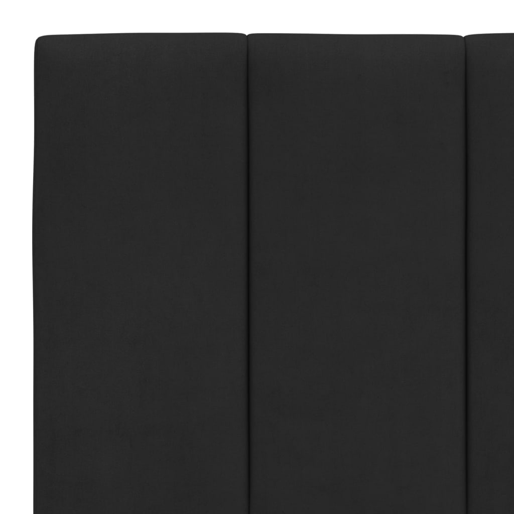 sengeramme med LED uden madras Hanko 160x200 cm velour sort