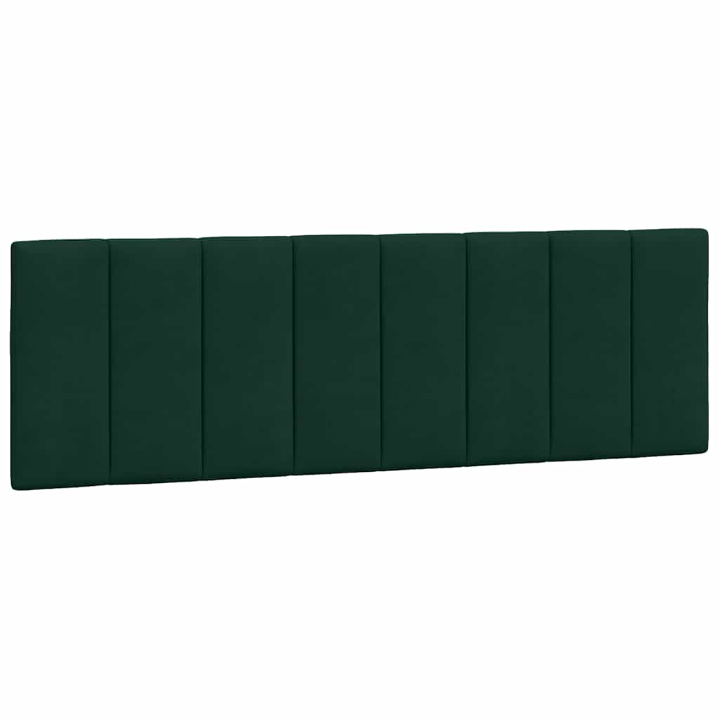 sengeramme med LED uden madras Hanko 160x200 cm velour mørkegrøn