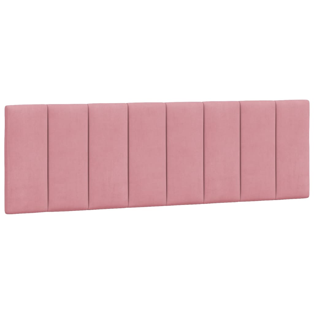 sengeramme med LED uden madras Hanko 160x200 cm velour pink