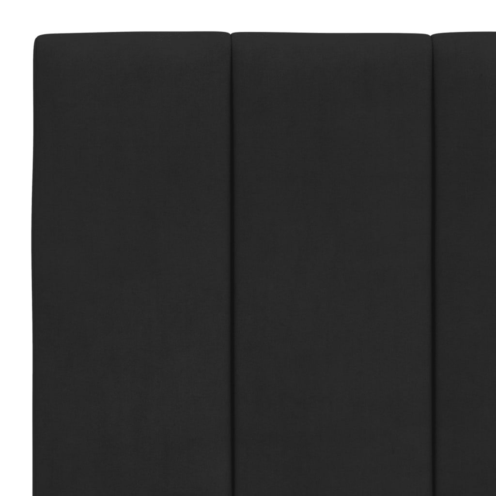 sengeramme med LED uden madras Hanko 180x200 cm velour sort