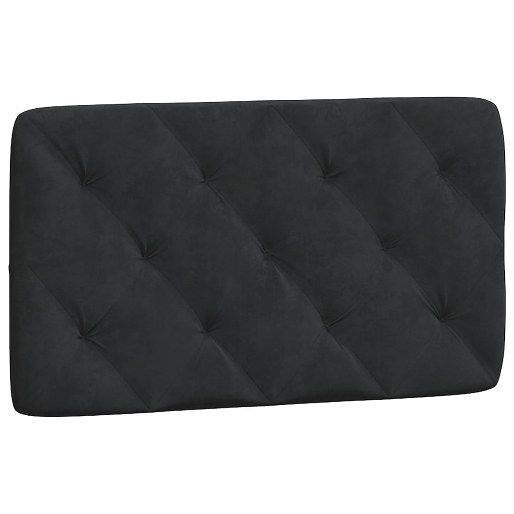 sengeramme med LED uden madras 80x200 cm velour sort