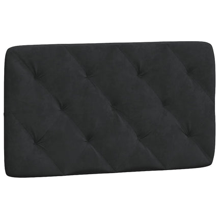 sengeramme med LED uden madras 90x190 cm velour sort