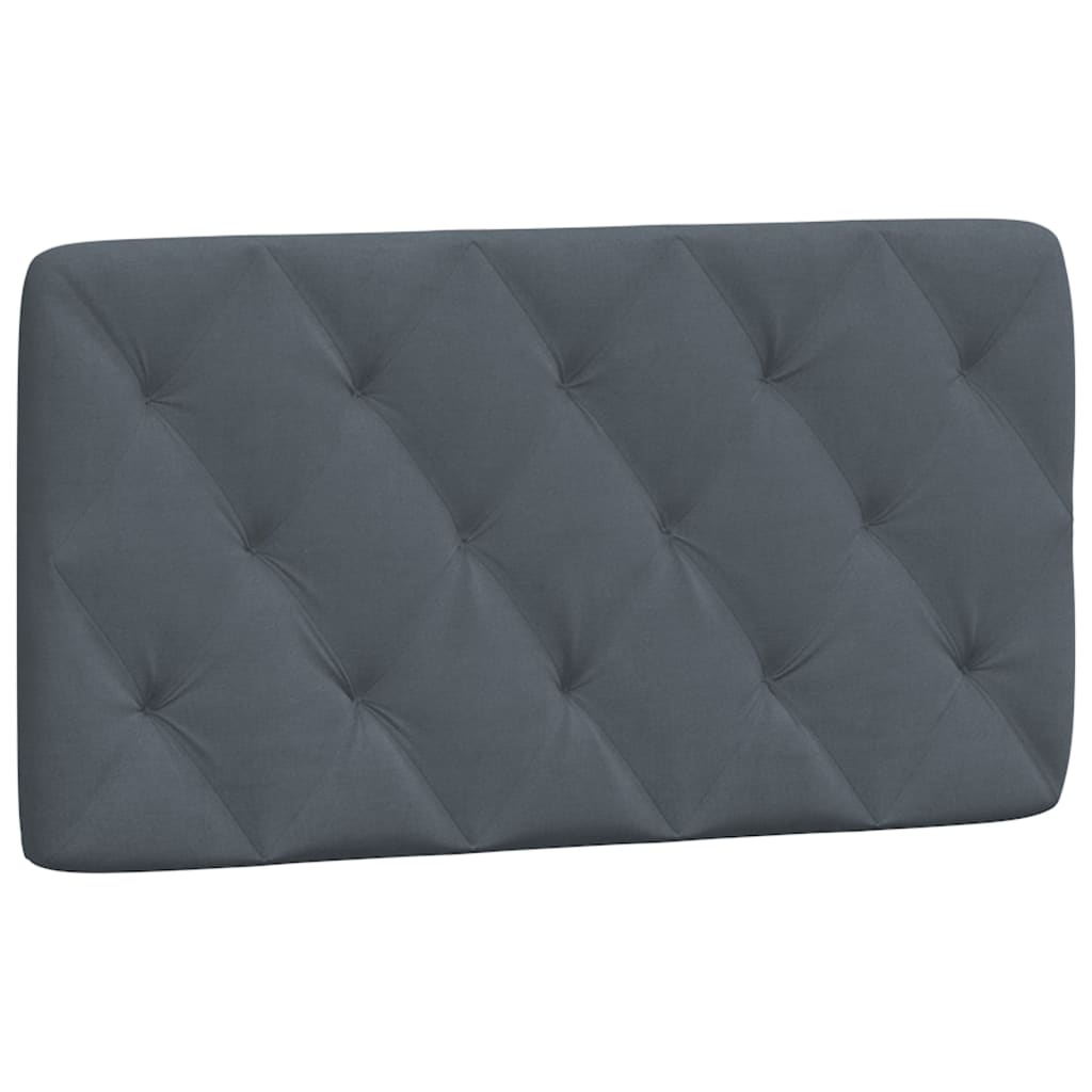 sengeramme med LED uden madras 100x200 cm velour mørkegrå