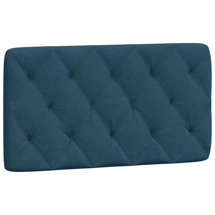 sengeramme med LED uden madras 100x200 cm velour blå