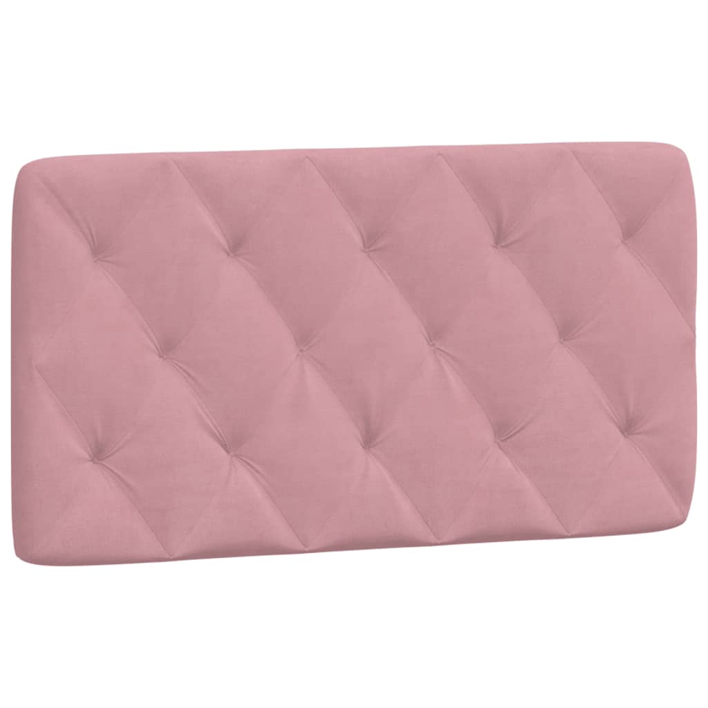 sengeramme med LED uden madras 100x200 cm velour pink