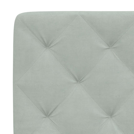 sengeramme med LED uden madras 120x200 cm velour lysegrå