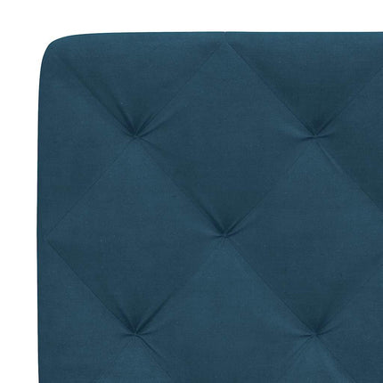 sengeramme med LED uden madras 120x200 cm velour blå