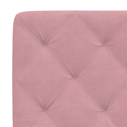 sengeramme med LED uden madras 120x200 cm velour pink