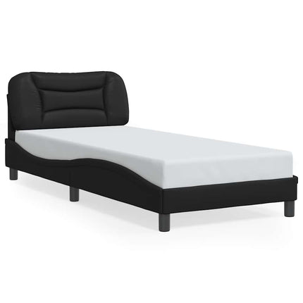 sengeramme med LED uden madras Hvar 80x200 cm sort