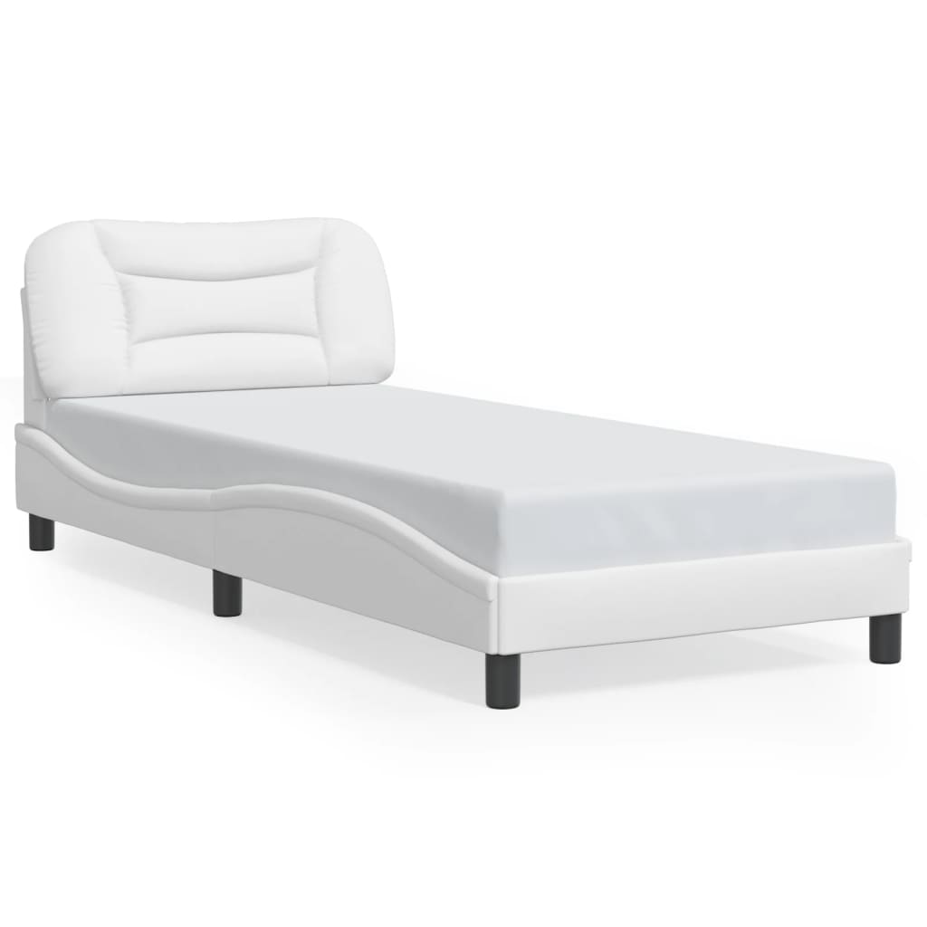 sengeramme med LED uden madras Hvar 80x200 cm hvid