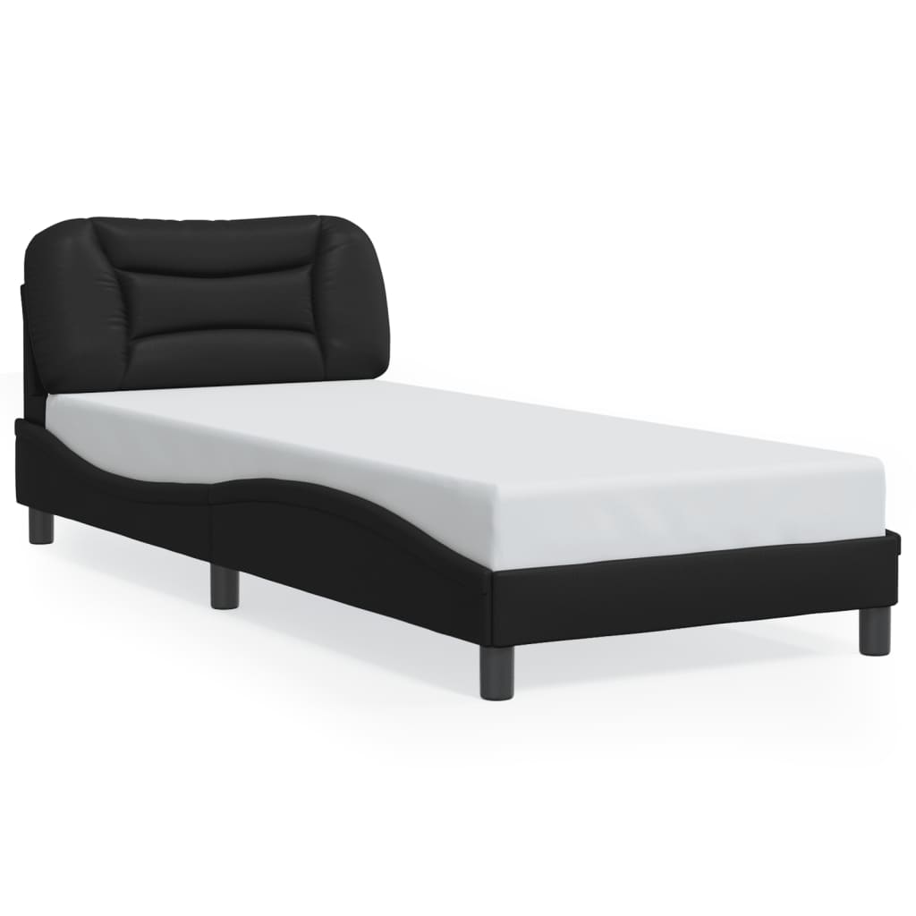 sengeramme med LED uden madras Hvar 90x190 cm sort