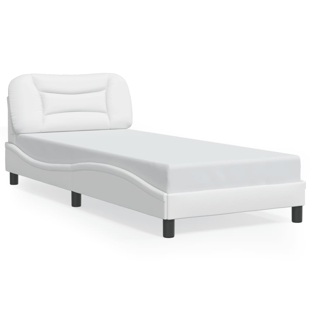 sengeramme med LED uden madras Hvar 90x200 cm hvid