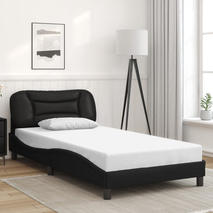sengeramme med LED uden madras Hvar 100x200 cm sort