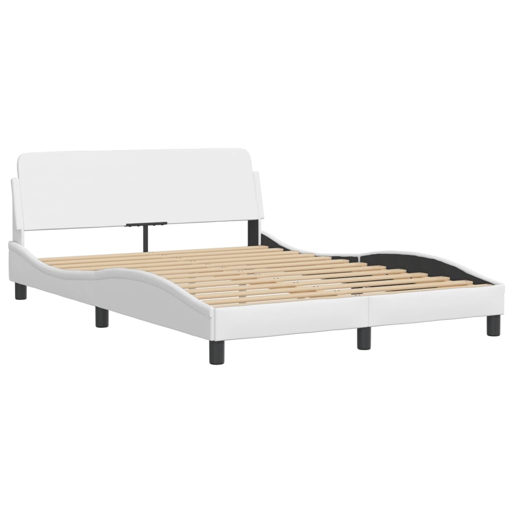 sengeramme med LED uden madras Hvar 120x200 cm hvid