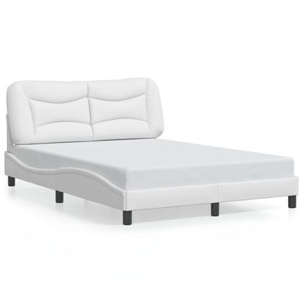 sengeramme med LED uden madras Hvar 140x190 cm hvid