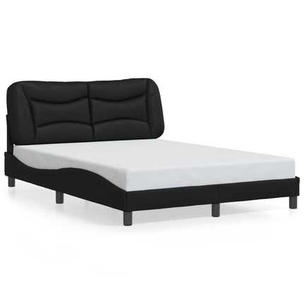 sengeramme med LED uden madras Hvar 140x200 cm sort