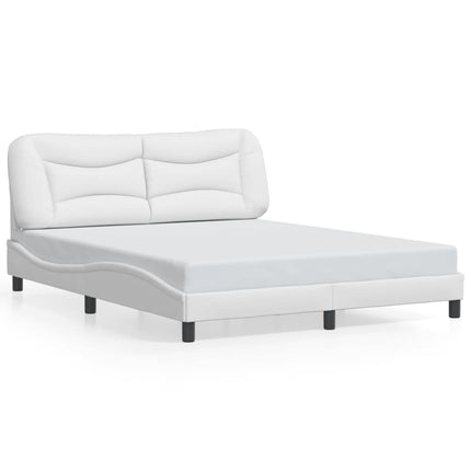 sengeramme med LED uden madras Hvar 160x200 cm hvid