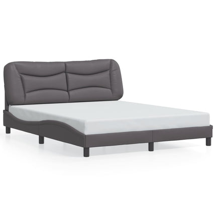 sengeramme med LED uden madras Hvar 160x200 cm grå