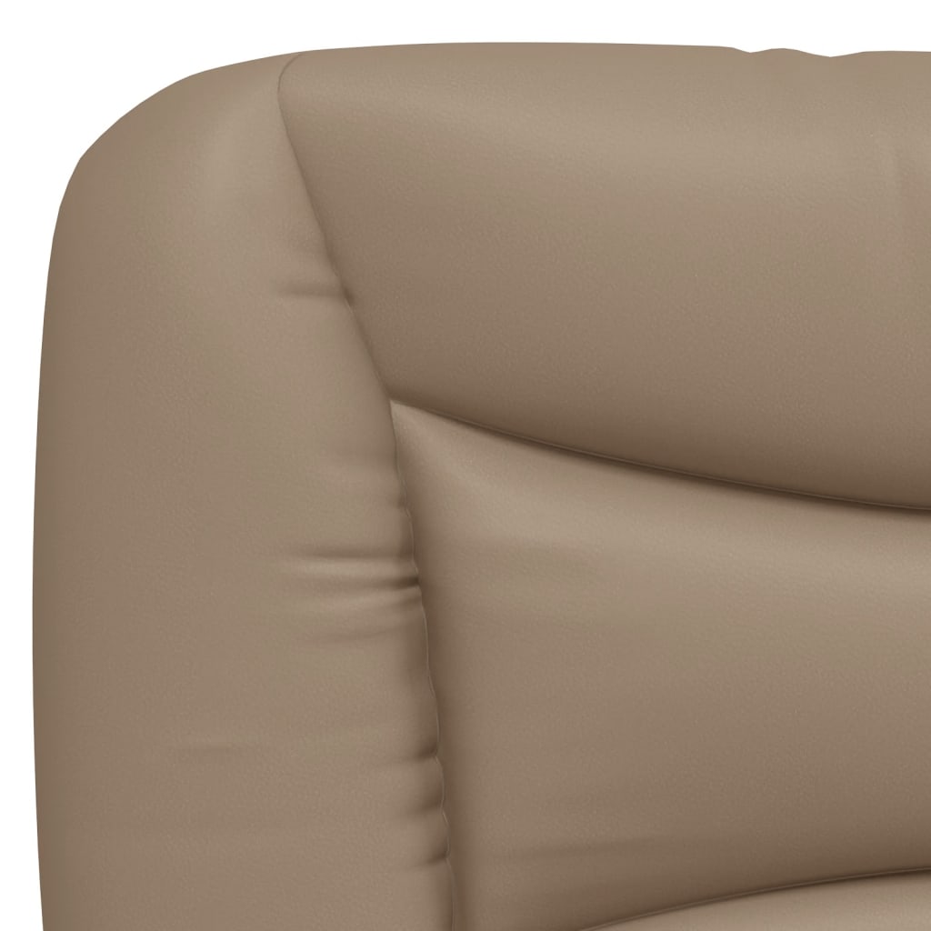 sengeramme med LED uden madras Hvar 160x200 cm cappuccinofarvet
