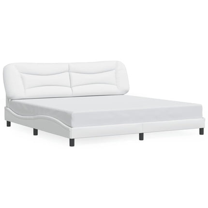 sengeramme med LED uden madras Hvar 200x200 cm hvid