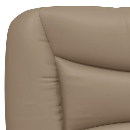 sengeramme med LED uden madras Hvar 200x200 cm cappuccinofarvet