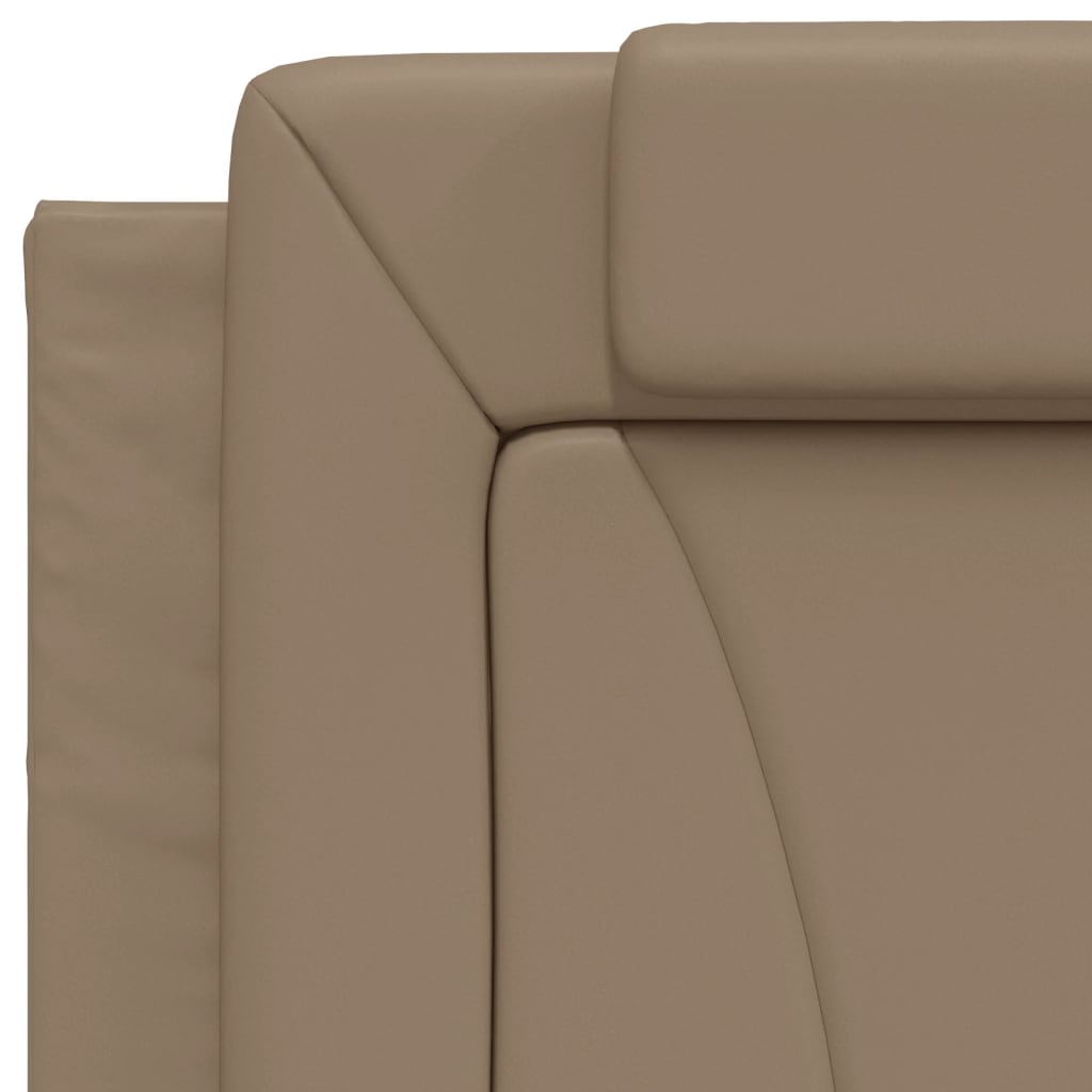 sengeramme Viana med LED uden madras 80x200 cm cappuccinofarvet