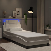 sengeramme Viana med LED uden madras 90x190 cm hvid