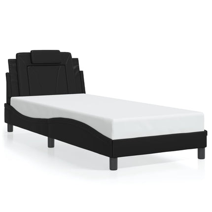 sengeramme Viana med LED uden madras 90x200 cm sort