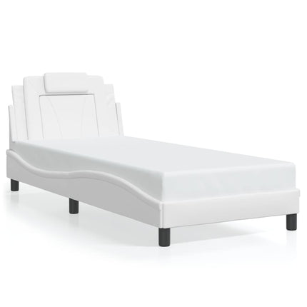 sengeramme Viana med LED uden madras 90x200 cm hvid