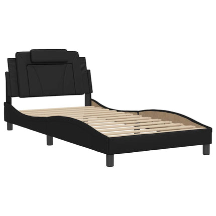 sengeramme Viana med LED uden madras 100x200 cm sort