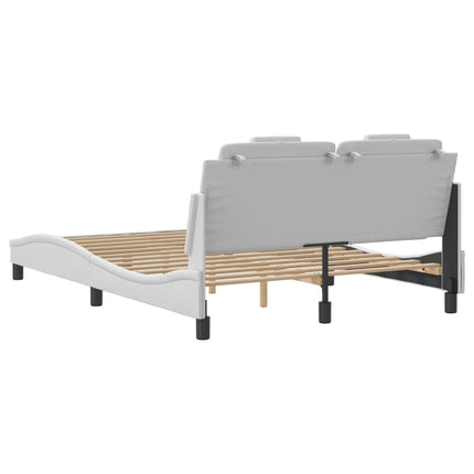 sengeramme Viana med LED uden madras 120x200 cm hvid