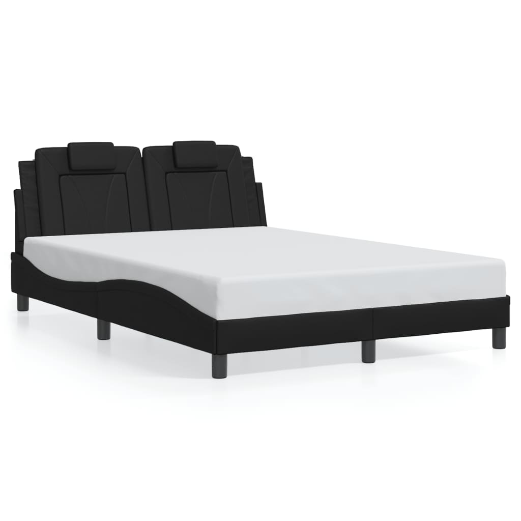 sengeramme Viana med LED uden madras 140x190 cm sort