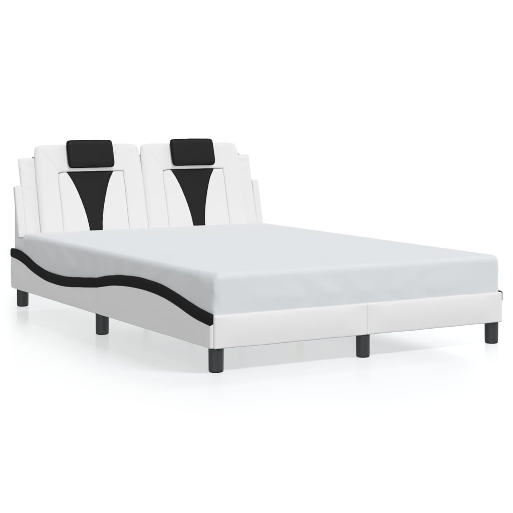 sengeramme Viana med LED uden madras 140x200 cm hvid og sort