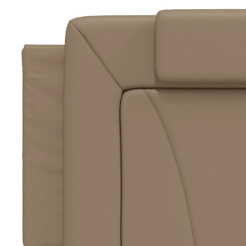 sengeramme Viana med LED uden madras 160x200 cm cappuccinofarvet