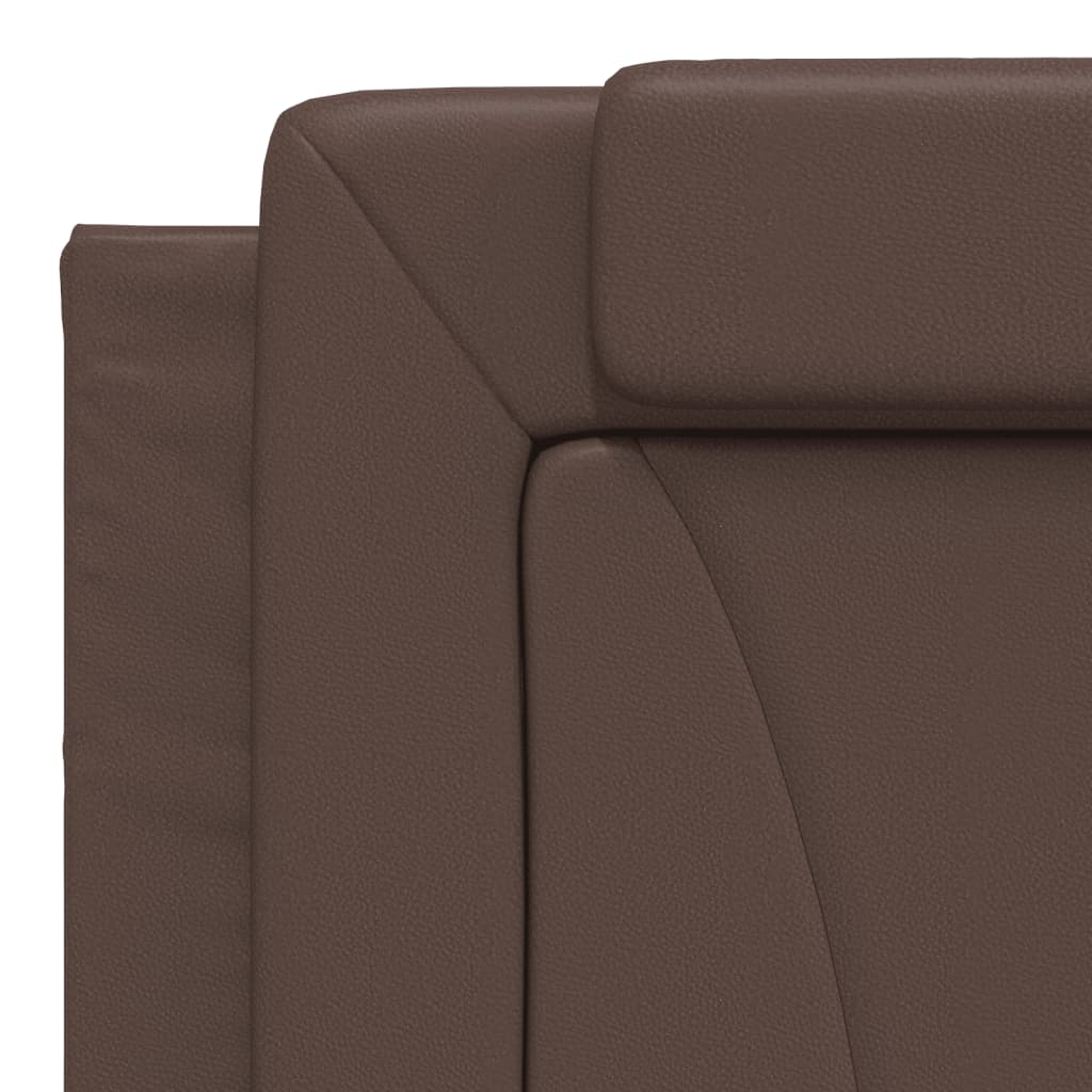 sengeramme Viana med LED uden madras 100x200 cm brun