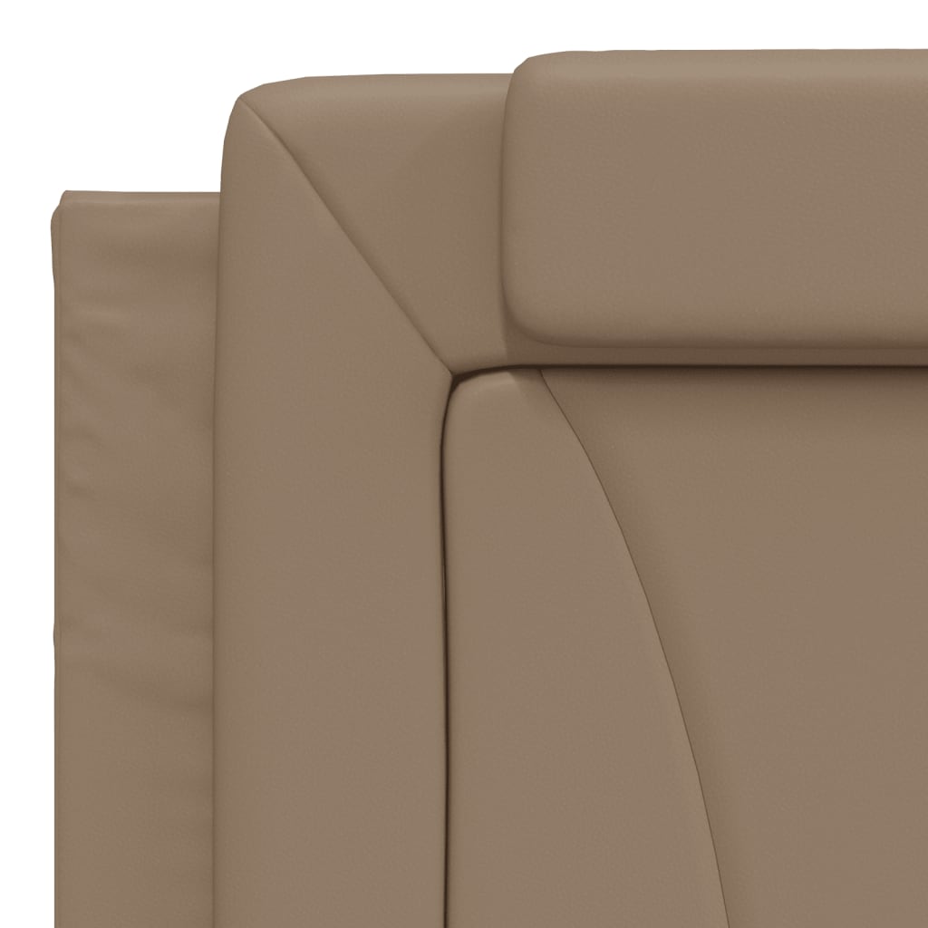 sengeramme Viana med LED uden madras 180x200 cm cappuccinofarvet