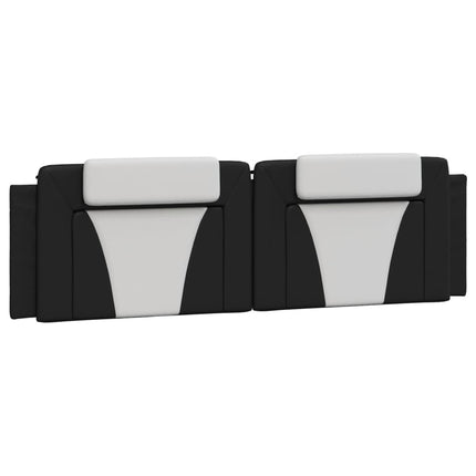 sengeramme Viana med LED uden madras 180x200 cm sort og hvid
