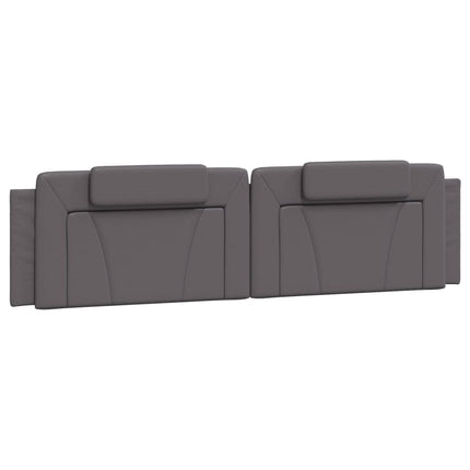 sengeramme Viana med LED uden madras 200x200 cm grå