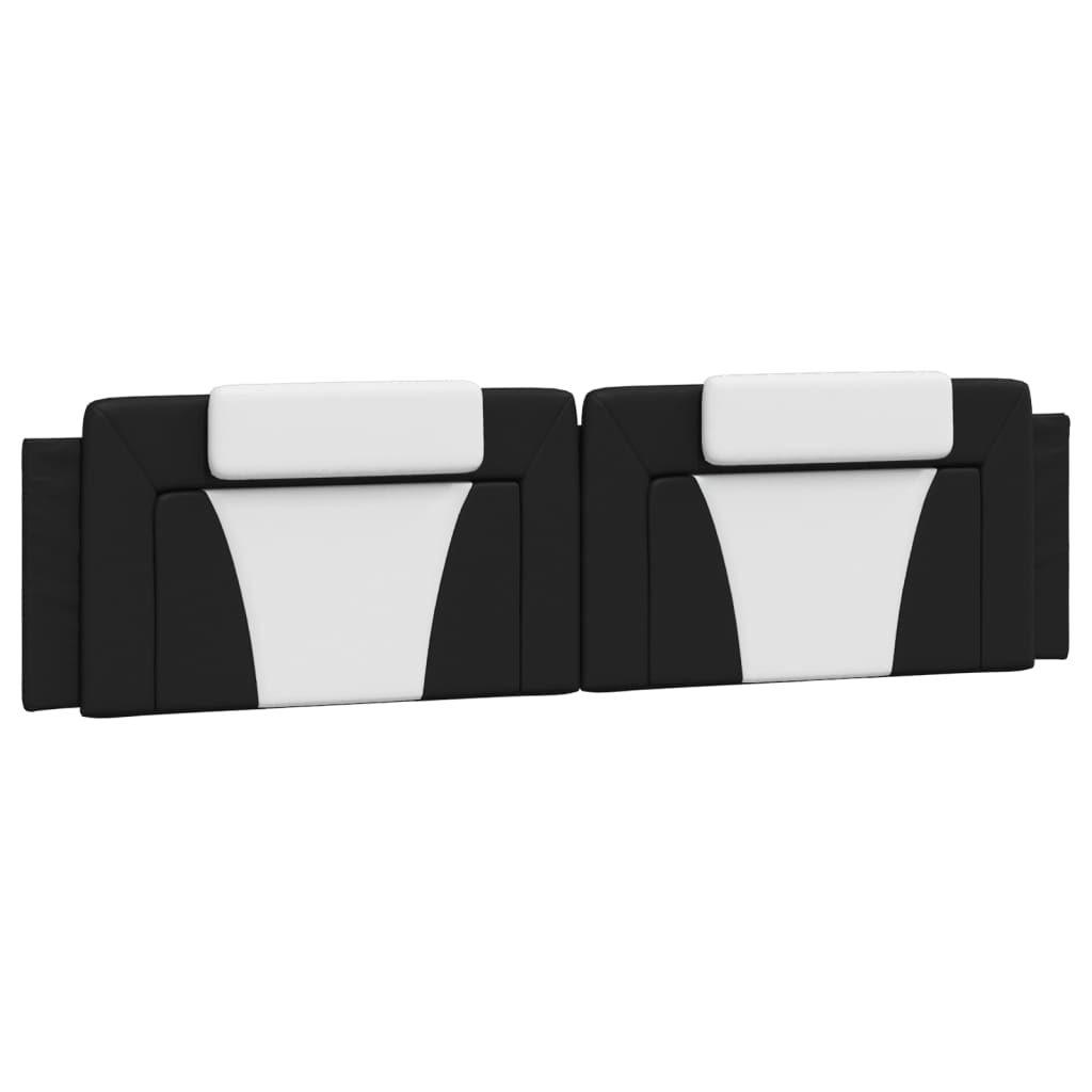 sengeramme Viana med LED uden madras 200x200 cm sort og hvid
